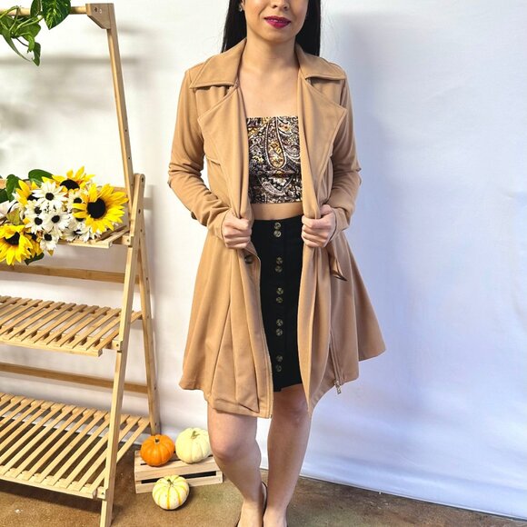 Long Caramel Jacket - Picture 4 of 6